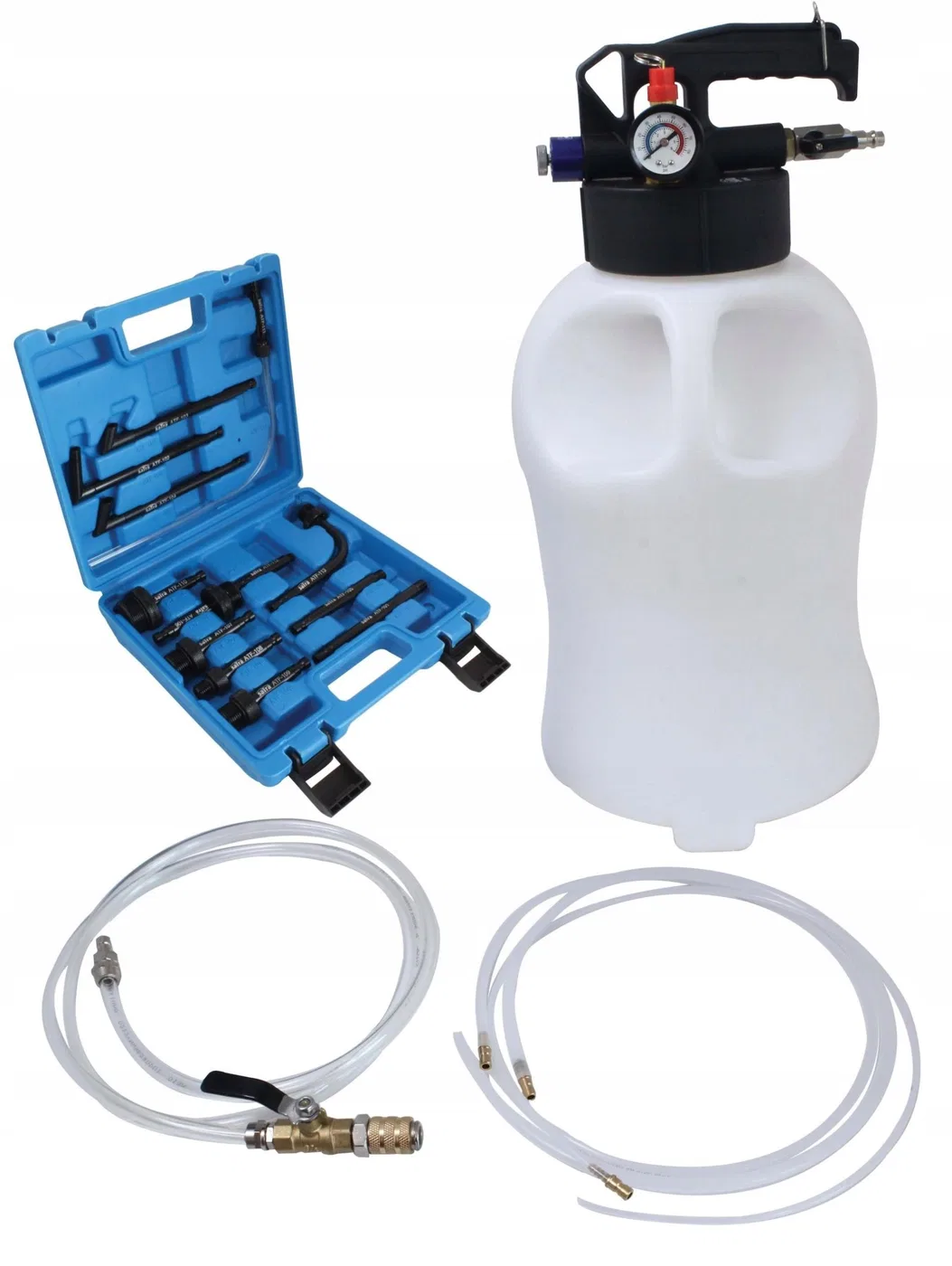 SATRA-Druckluftpumpe für Automatikgetriebeöl, 10 l