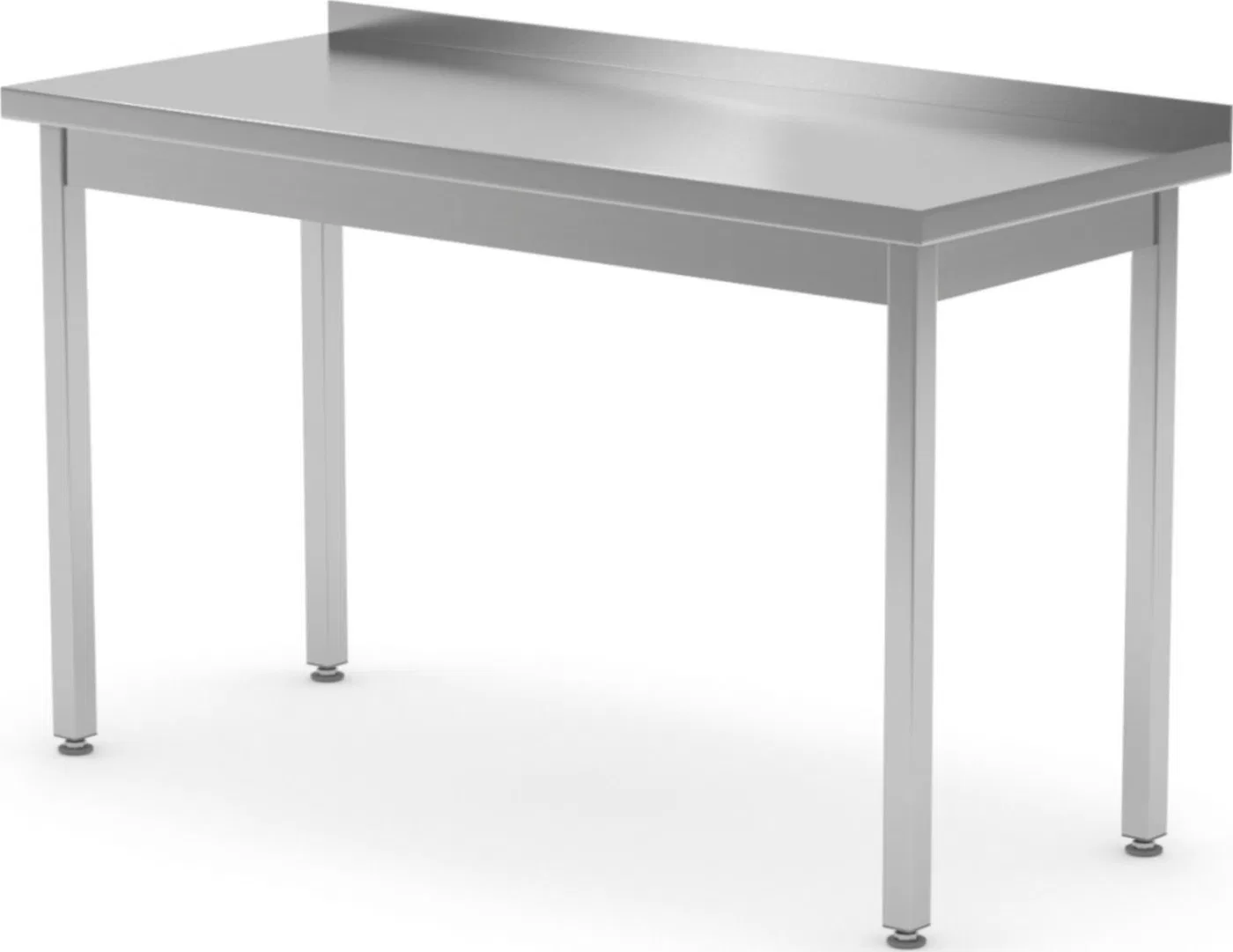 Hendi Wandmontierter Arbeitstisch aus Stahl mit Aufkantung, 120 x 70 x 85 cm – Hendi 812686 Wandmontierter Arbeitstisch aus Stahl mit Aufkantung