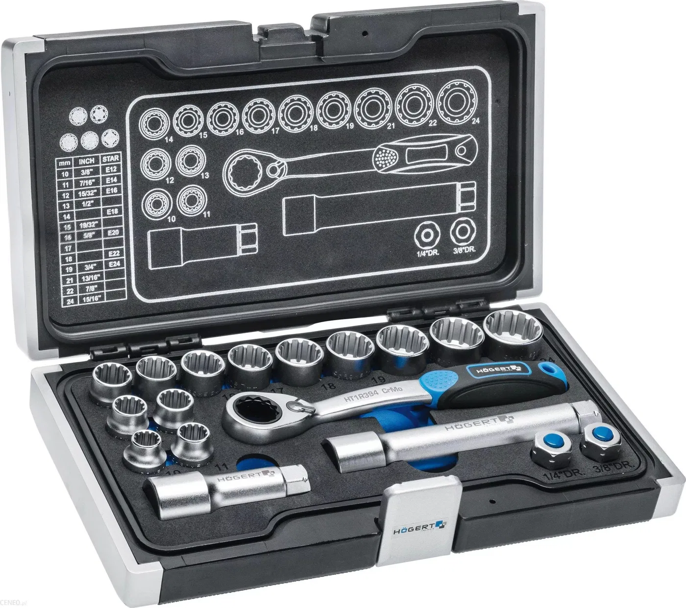 Högert Technik Werkzeugset, 18-teilig (HT1R478)