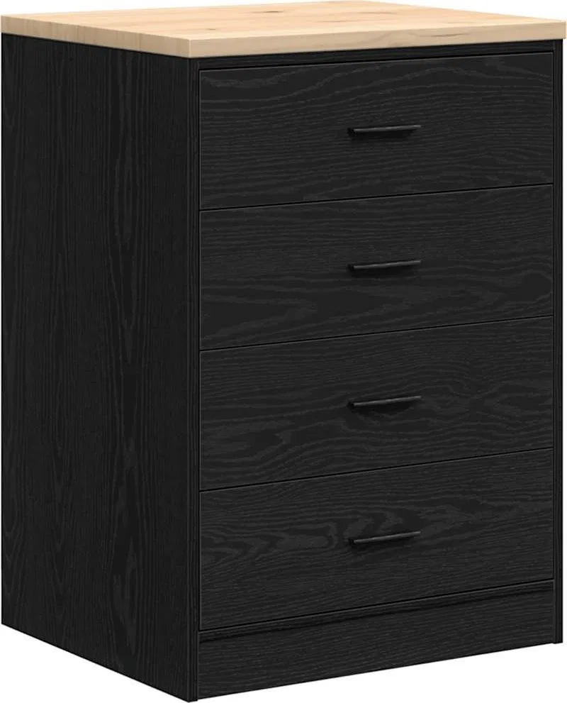 Garagenschrank, schwarz, 60 x 51 x 85 cm