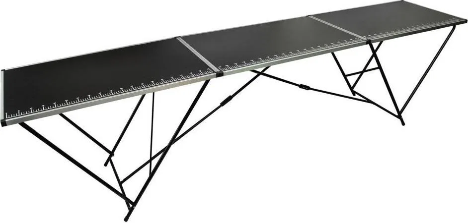 vidaXL Klapptisch zum Tapezieren, MDF und Aluminium, 300 x 60 x 78 cm
