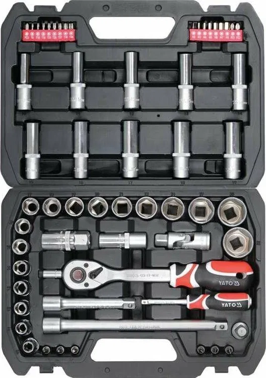 Yato-Werkzeugsatz YATO SCHRAUBENSCHLÜSSEL-SATZ   60-teilig  1/2" / 1/4"