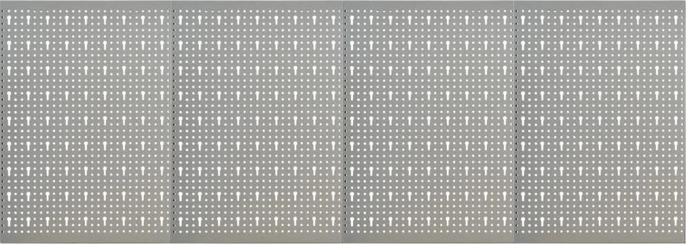 vidaXL Wandplatten, perforiert, 4 Stück, 40 x 58 cm, Stahl