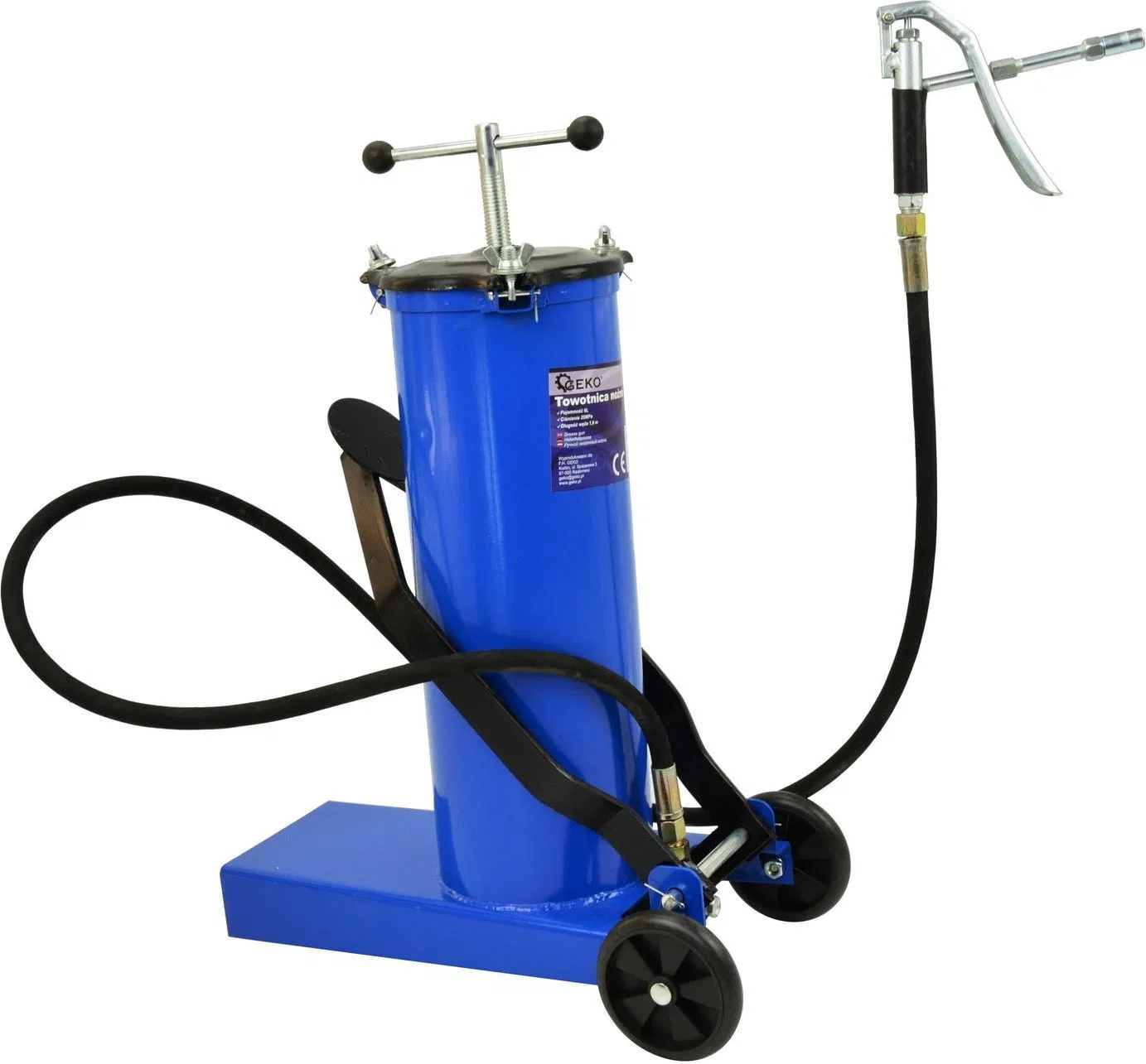 Geko Stand-Fettpresse mit 6 l Fassungsvermögen (G01123)