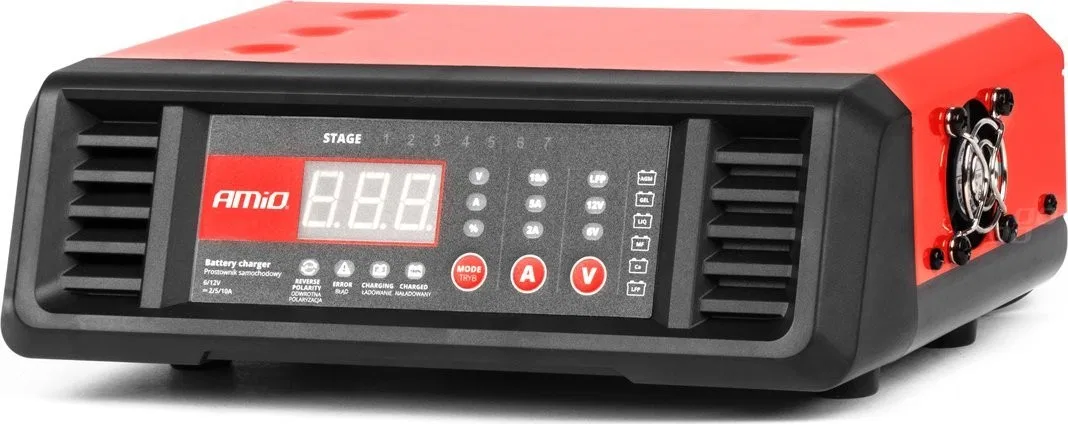 AMiO Stationärer Digital-Laderegler 10 A, 6 V, 12 V, amio-04056