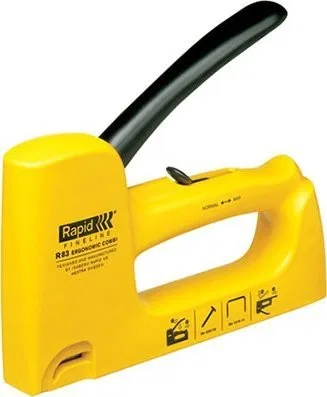 Rapid-Klammerpistole R83E 6–14 mm, gelb, Nr. 13, HANDY, Rapid