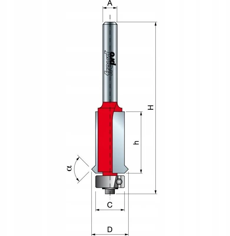 Fräser 48-10208P 15,88 × 25,4 × 76,2 × 8,0