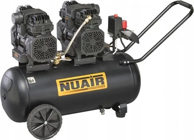 Nuair-Autokompressor – ÖLFREIER, SCHALLGEDÄMPFTER KOMPRESSOR 50 L, 8 BAR, 3 PS
