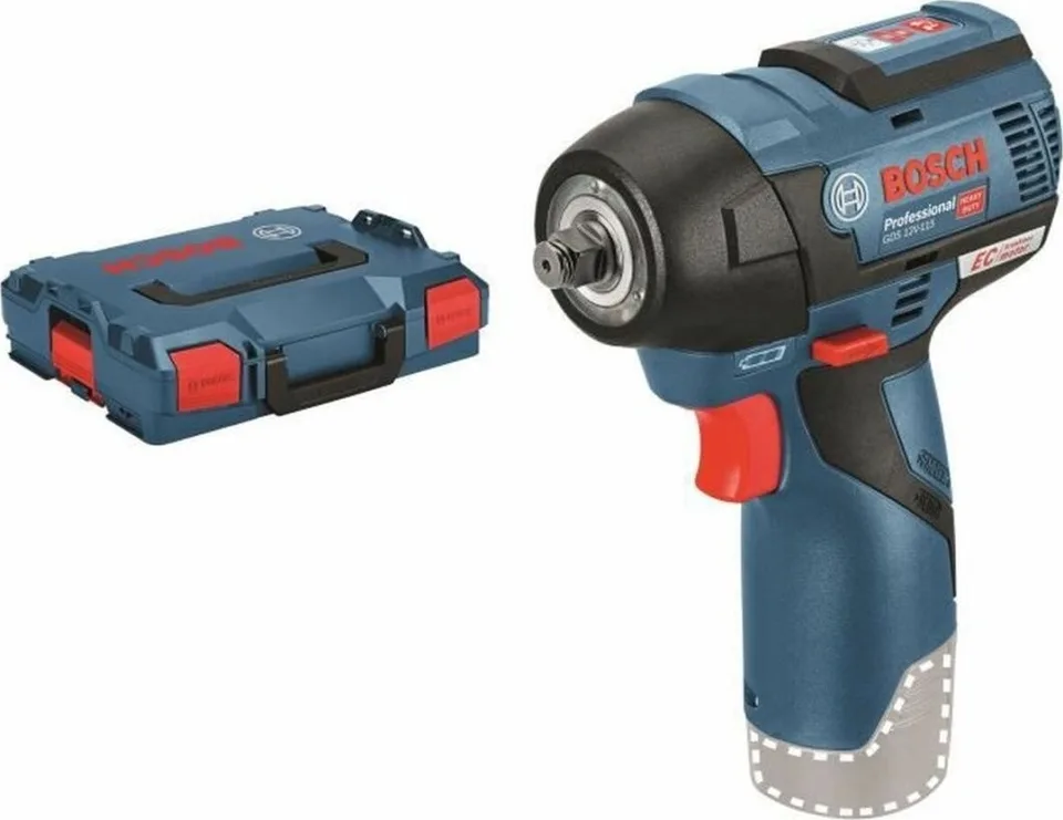Bosch Akku-Schlagschrauber GDS 12V-115 Professional solo, 12 Volt (blau/schwarz, L-BOXX, ohne Akku und