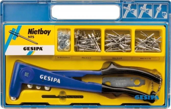 GESIPA Robuste Handnietmaschine + Nietenset GESIPA NTX