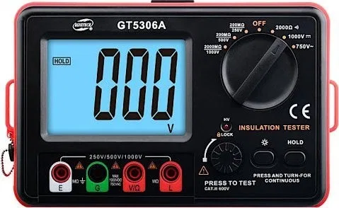 Kyoritsu Isolationswiderstandsmessgerät RCD AC/DC mit LCD-Anzeige