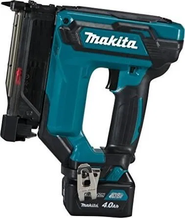 Makita Makita Akku-Heftgerät PT354DSMJ, 10,8 Volt, elektrisches Heftgerät (blau/schwarz, MAKPAC Größe 2, 2 Li-Ionen-Akkus à 4,0 Ah)