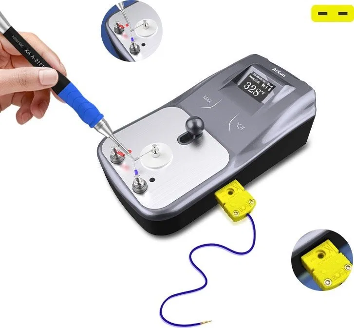 Intelligentes digitales Messgerät und Thermometer zur Kalibrierung von Messspitzen – Aixun DT01