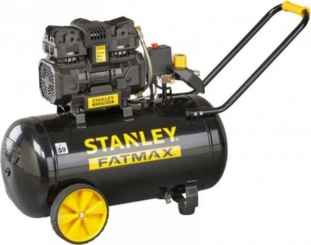Stanley-Autokompressor FATMAX – ölfreier, geräuscharmer Kompressor, 50 l, 8 bar, 1,5 PS (1 Stück)