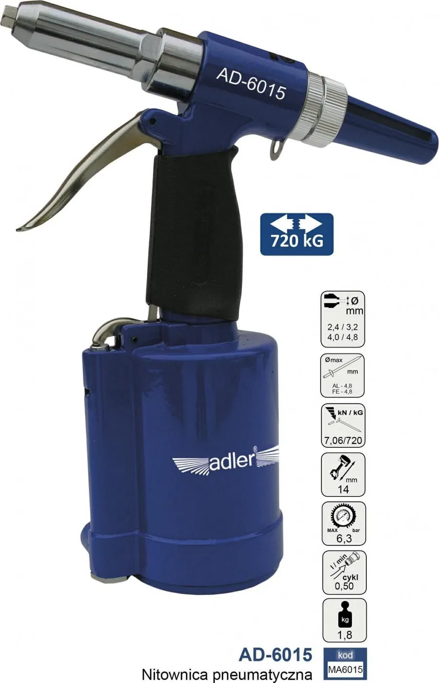 Adler ADLER PNEUMATISCHER NIETER MA6015