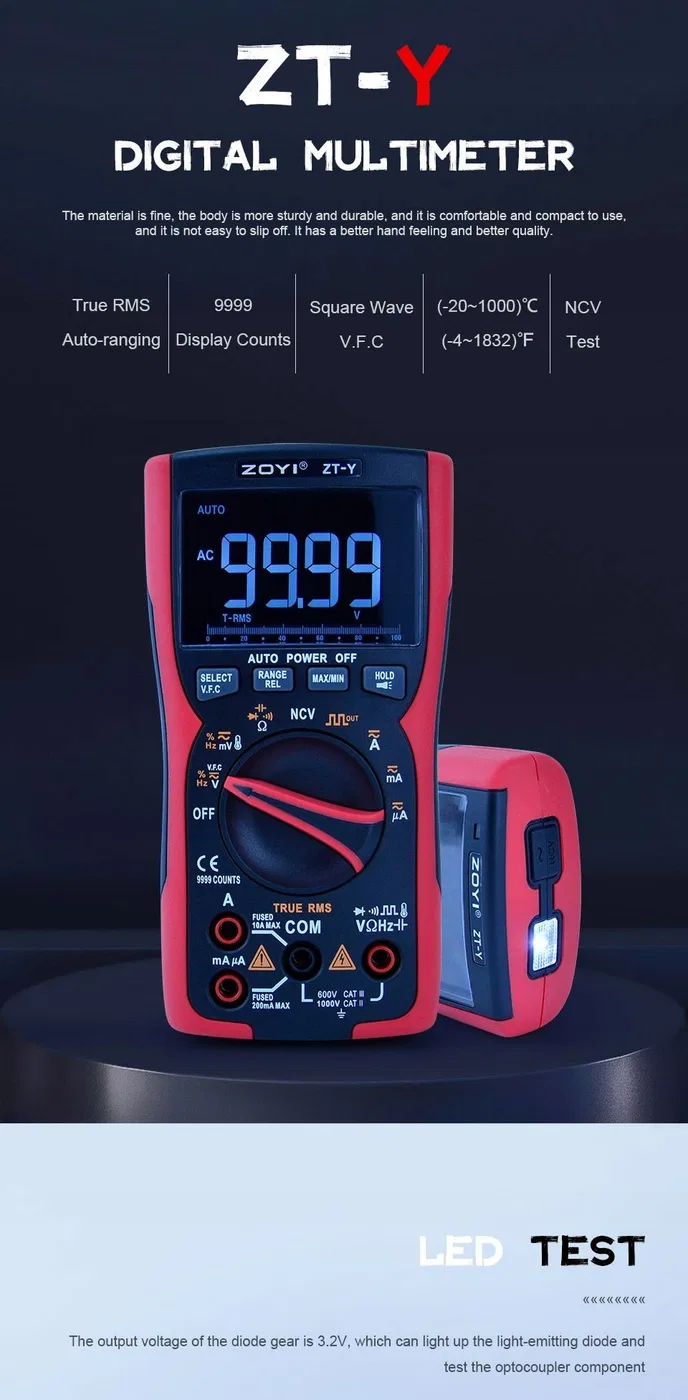 Techrebal Multimeter ZOYI ZT-Y