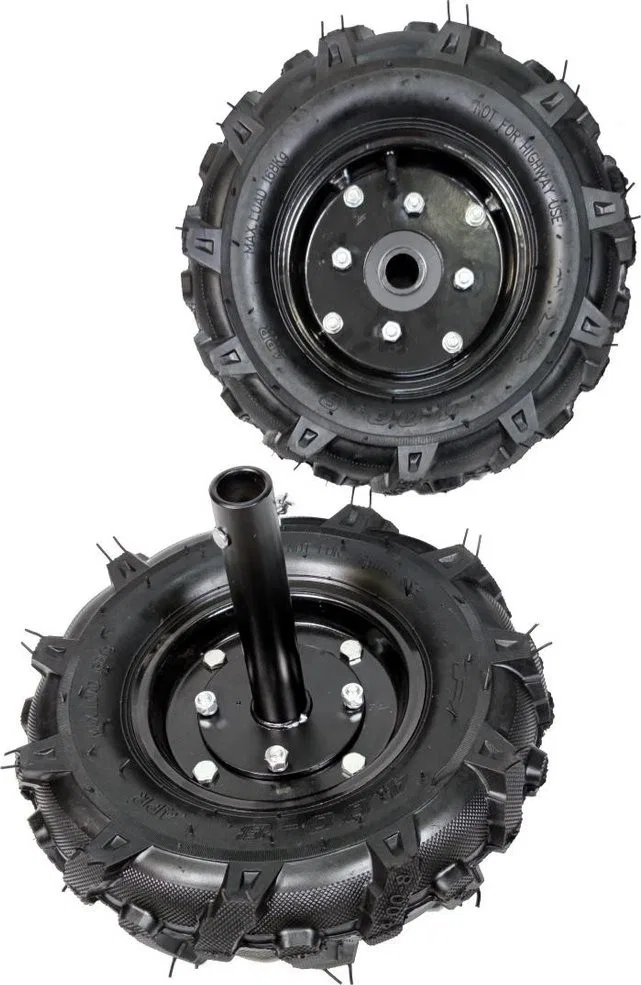 MasterCut-Motorhacke MASTERCUT BK55 8001017 Aufpumpbare Gummi-Transportstützräder mit 30-mm-Achsen, 4.00-8, 16", Paar