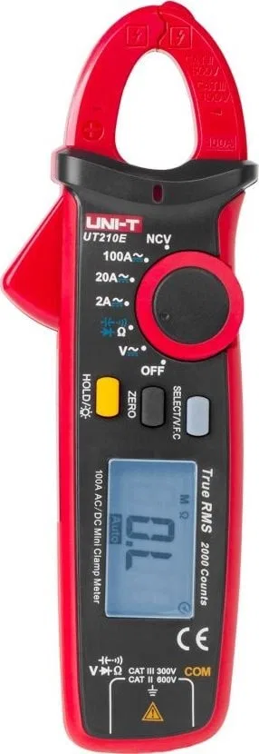 Uni-T Stromzangenmessgerät 100 A AC, Modell UT210E