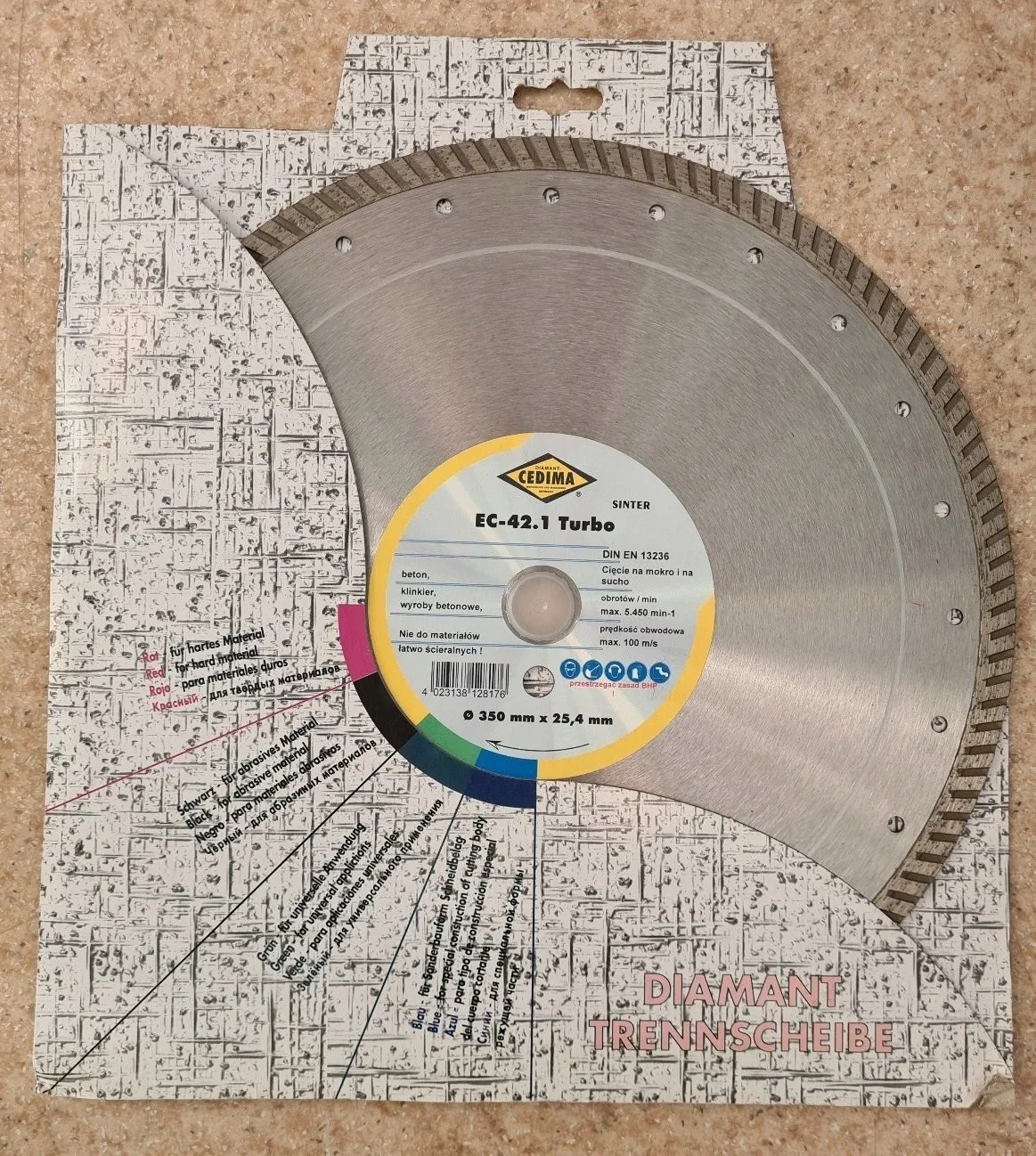 Beschaffung von DIAMANT-SEGMENTSCHNEIDKLINGE 350 x 3,2