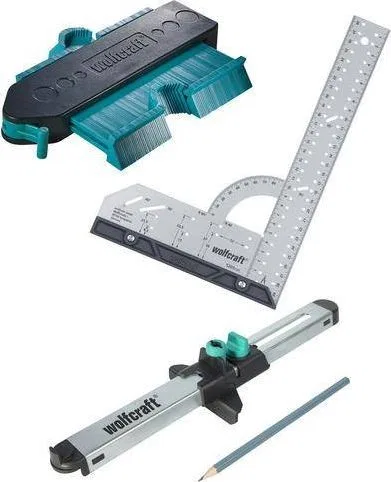 Wolfcraft Set zum Zuschneiden von Laminatplatten und zur Bodenplanung WF6976000