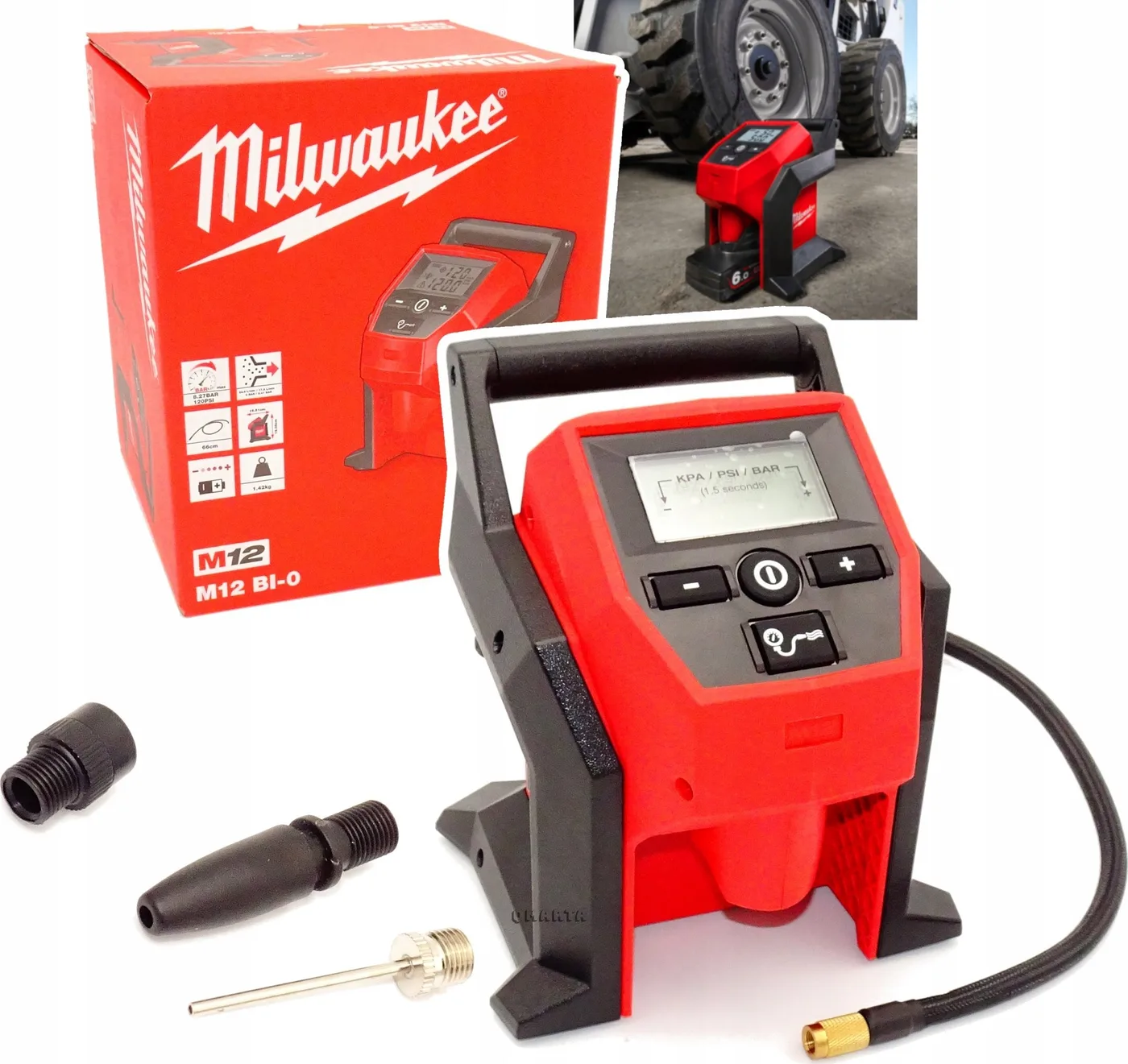 Milwaukee-Autokompressor M12 BI-0 (ohne Akku und Ladegerät) 12 V