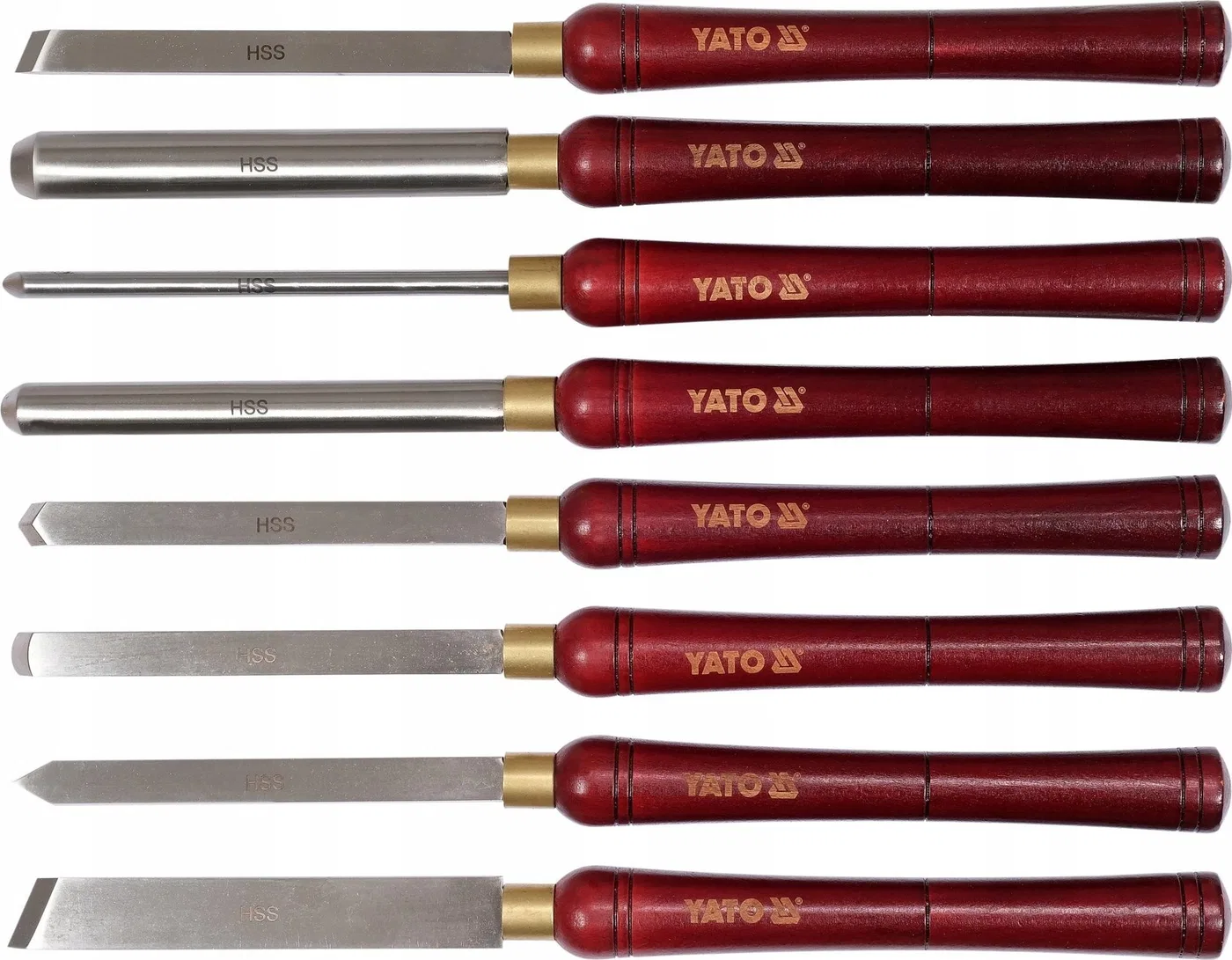 Yato YATO HOLZSCHNEIDEMESSER, 8-teiliges Set