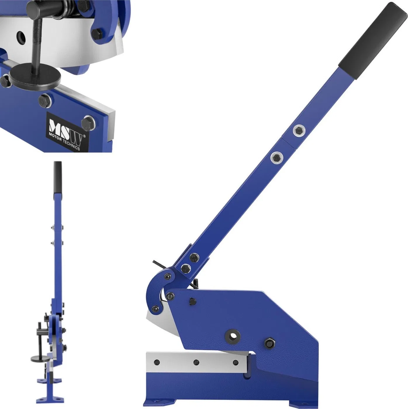 MSW Guillotine-Schere für Bleche und Stangen, manuell, Stärke 6 mm, Breite 170 mm Guillotine-Schere für Bleche und Stangen, manuell
