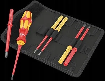 Wera Rankena mit austauschbaren Klingen Wera Kraftform Kompakt VDE 1000 V, 7 Stück, im Etui, PH
