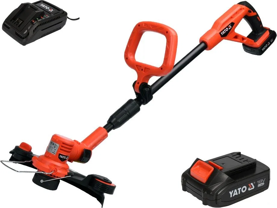 Yato Akku-Rasentrimmer 18 V, 2 Ah, Li-Ion, 30 cm (YT-82830)