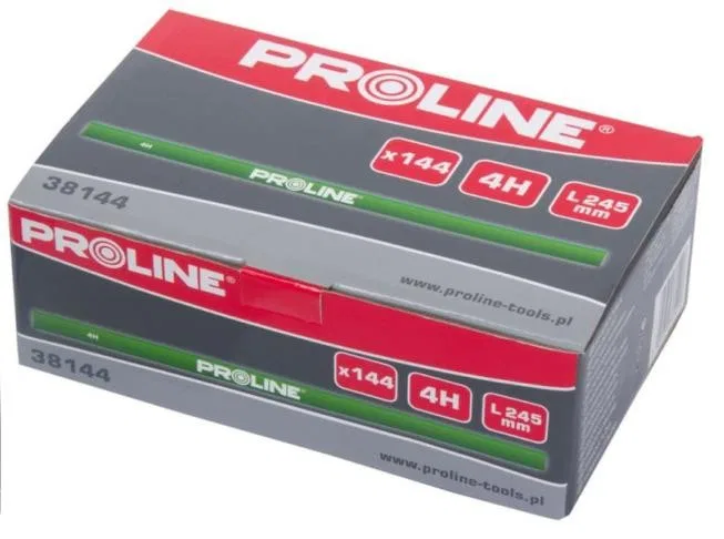 Pro-Line Maurerbleistift, hart, grün, 4H, 245 mm, 144 Stück (38144)