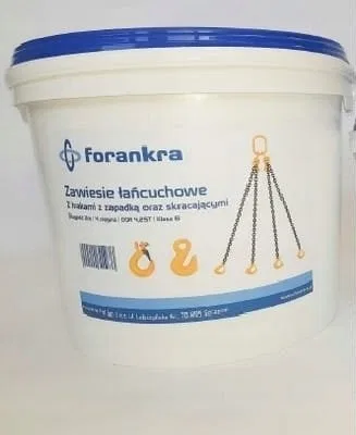 Forankra 2-LEG CHAIN   SINGLE. 2,8 t/2 m Haken mit Sicherung/gekürzt D8 G80
