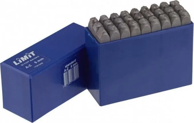 Limit-Set mit Buchstabenstempeln A–Z, Buchstabenhöhe 8 mm