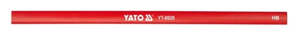 Yato Tischlerbleistift, rot, HB, 245 mm, 144 Stück (YT-6926)