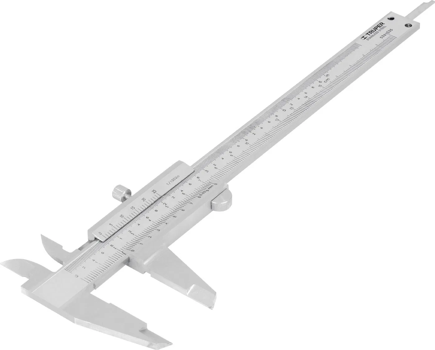 Truper Slankmatis 150 mm, rostfreier Stahl, Genauigkeit 0,02 mm Truper®