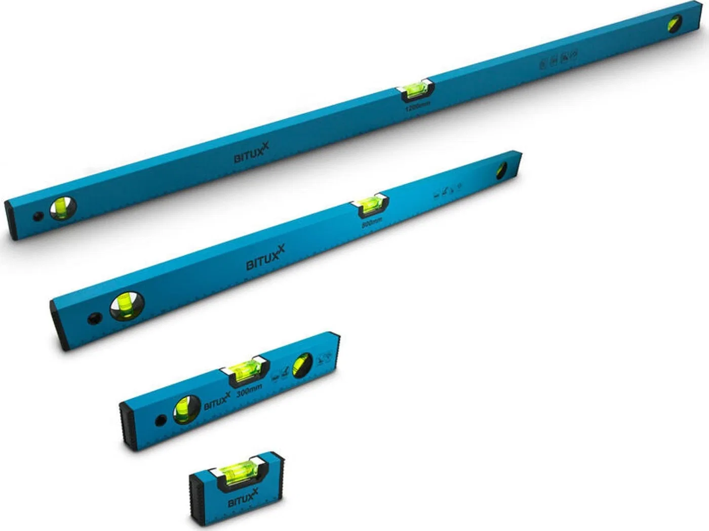Bituxx Wasserwaagen mit Magnet 10 / 30 / 80 / 120 cm