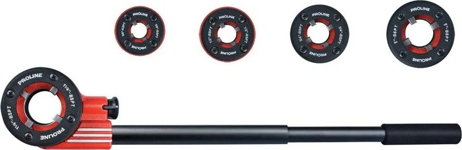 Pro-Line 67207 Gewindeschneider 3/8, 1/2, 3/4, 1, 1 1/4 Zoll, Proline