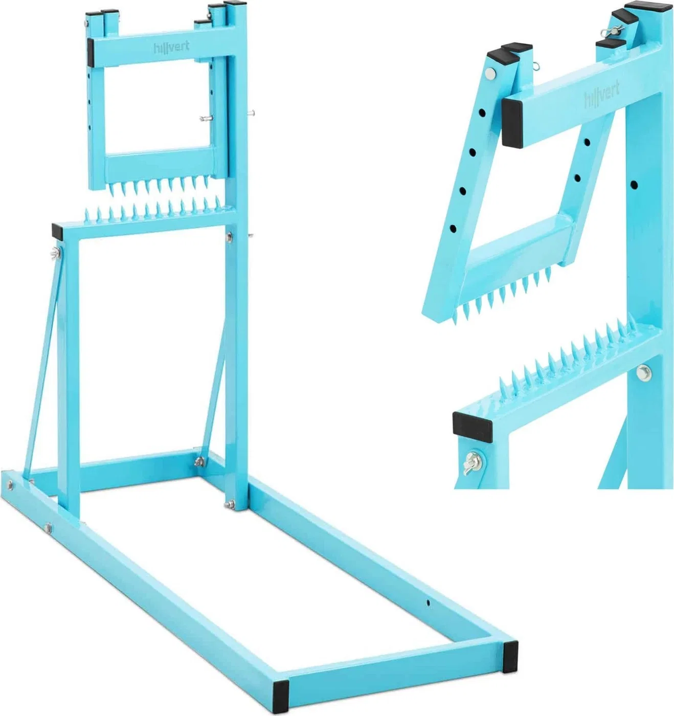 Hillvert Klappbarer Holzspaltständer für Holzstämme mit einem Durchmesser von 25 cm und einer Länge von 2,4 m Klappbarer Holzspaltständer für Holzstämme mit einem Durchmesser von