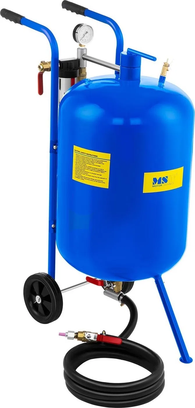 MSW Mobile Sandstrahlmaschine, Siphonstrahlmaschine auf Rädern, 79 l MSW Mobile Sandstrahlmaschine, Siphonstrahlmaschine auf Rädern, 79 l