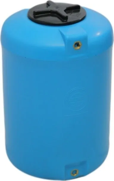 UHP Kunststoffbehälter, 100-Liter-Fass, Durchmesser: 48 cm (Gewinde oben und unten: 3/4 Zoll)