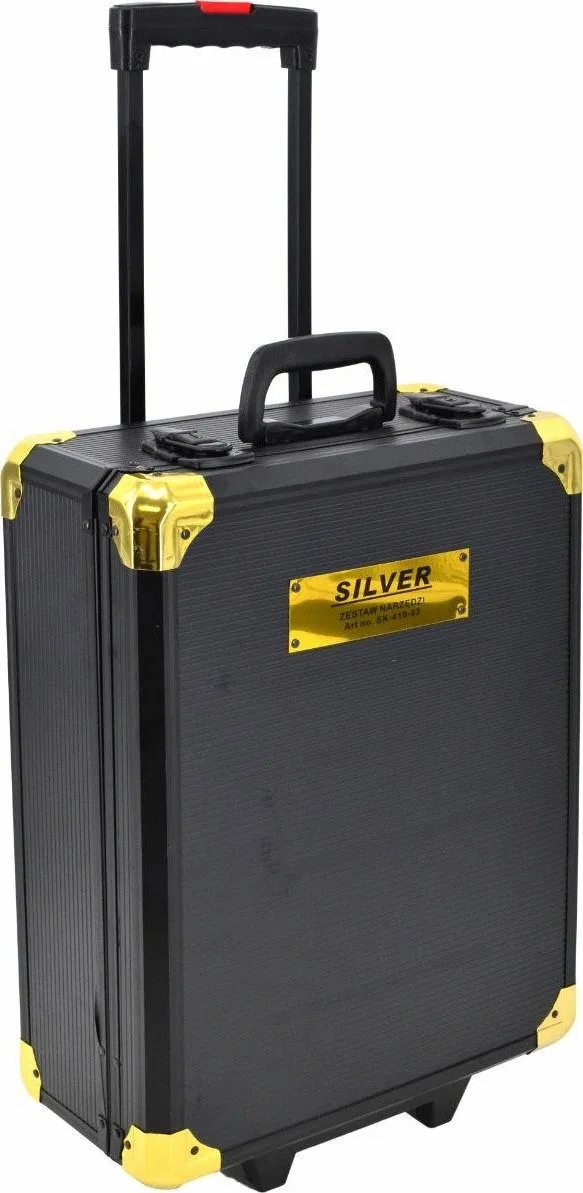 Silver SILVER SCHRAUBENSATZ  419-teilig im schwarzen Rollkoffer PROF