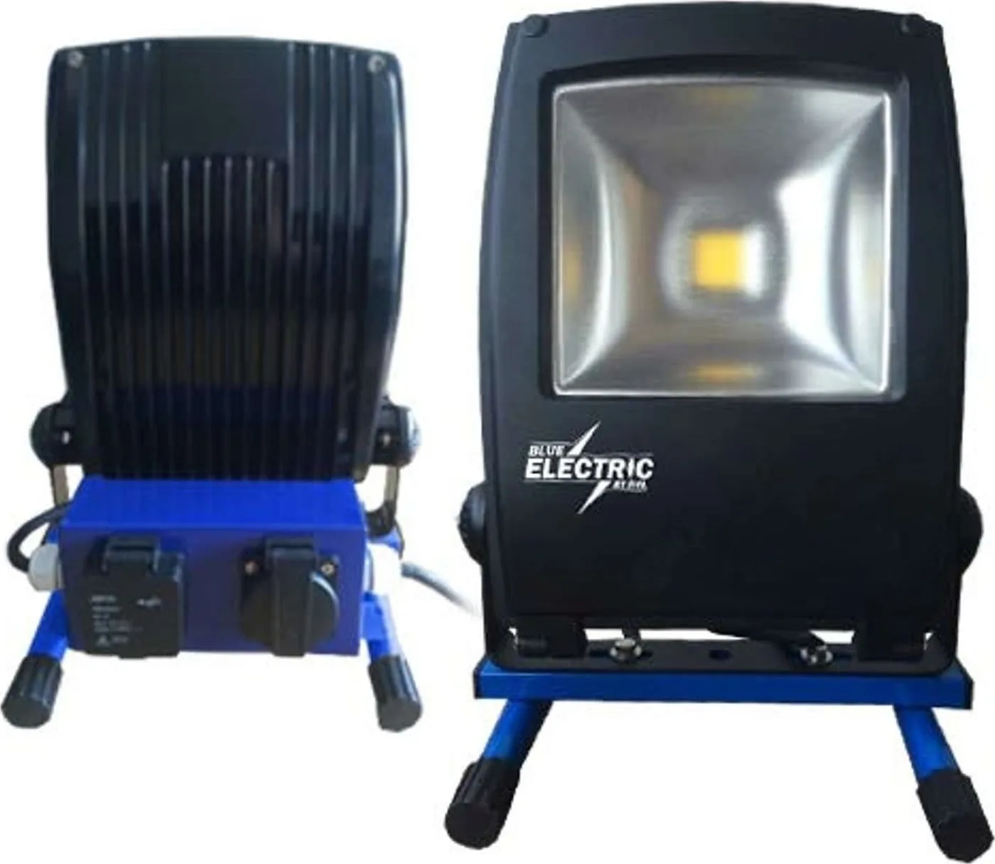 Blue Electric BLUE ELECTRIC +Plus-Line LED-Arbeitsleuchte 100 W mit Steckdose – 1880825