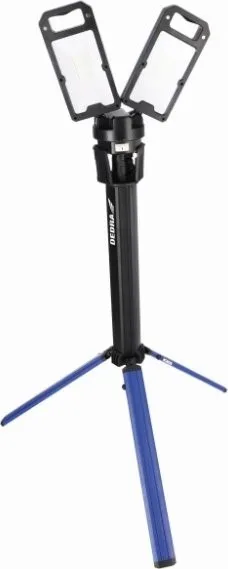 Dedra LED-Faltlampe, doppelt, 5000 lm, Stativ, zwei Lichtfarben