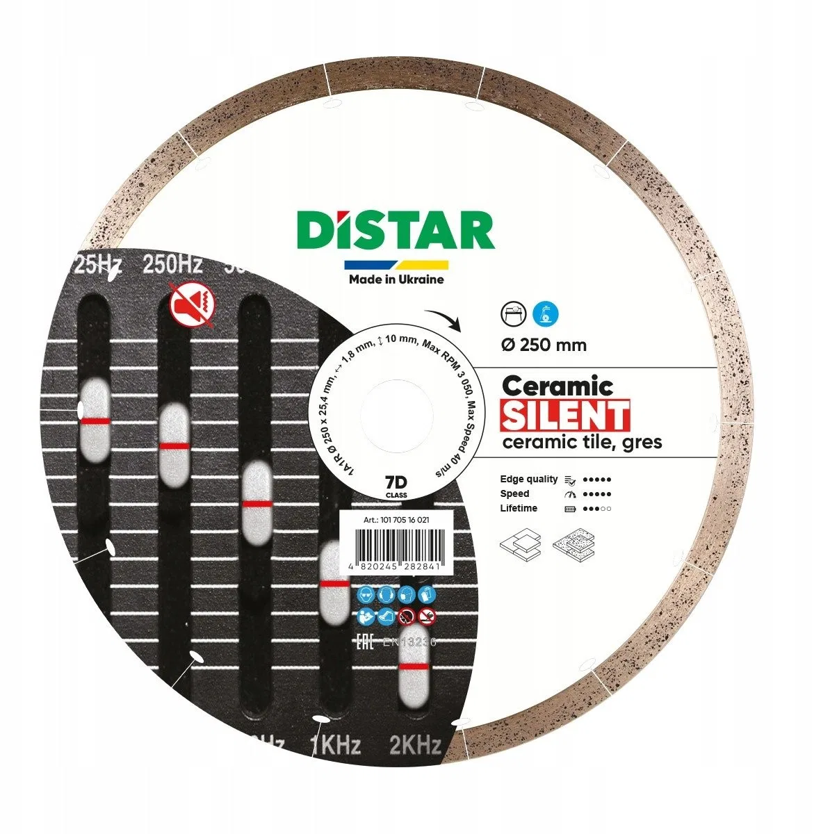 DISTAR DIAMOND BLADE CERAMIC SILENT 250 x 1,8 x 10 x 25,4