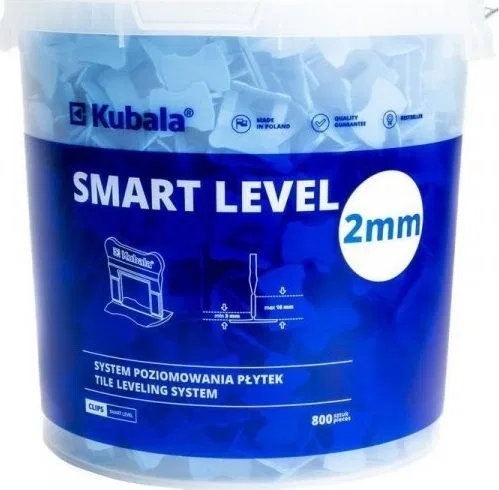 Kubala Klammern zum Ausrichten von Platten, 2,0 mm, 800 Stück + 20-Liter-Eimer