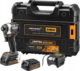 DeWALT Akku-Schlagschrauber DCF85ME2GT, 18 V, 1/4", im McLaren-Design (grau/schwarz, 2x POWERSTACK Li-Ion-Akku)