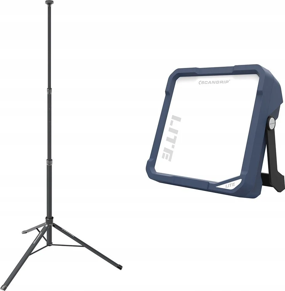 Scangrip Scangrip-Set: blendfreie LED-Leuchte Vega Lite Compact 4000 lm 03.5673 + Stativ 2 m 03.5685