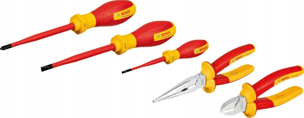 Bosch Handwerkzeug-Set „Mixed“, 5-teilig, VDE-geprüft
