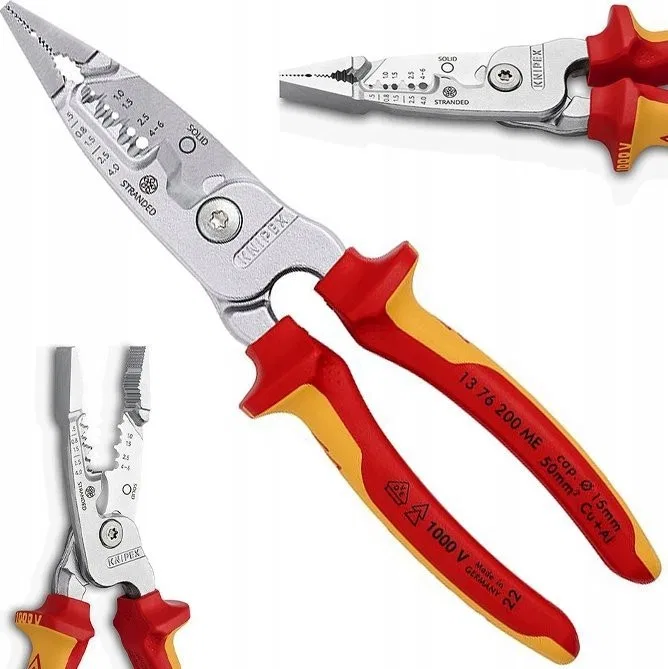 Knipex KNIPEX Multifunktionszange für Elektriker für metrische Kabel, 1000 V