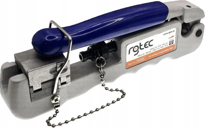 Alantec Universal-Crimpwerkzeug für TRS 6-59, DRS 7-11, DRS 59-6, DPS, RCA, BNC, IEC, RA RGTec