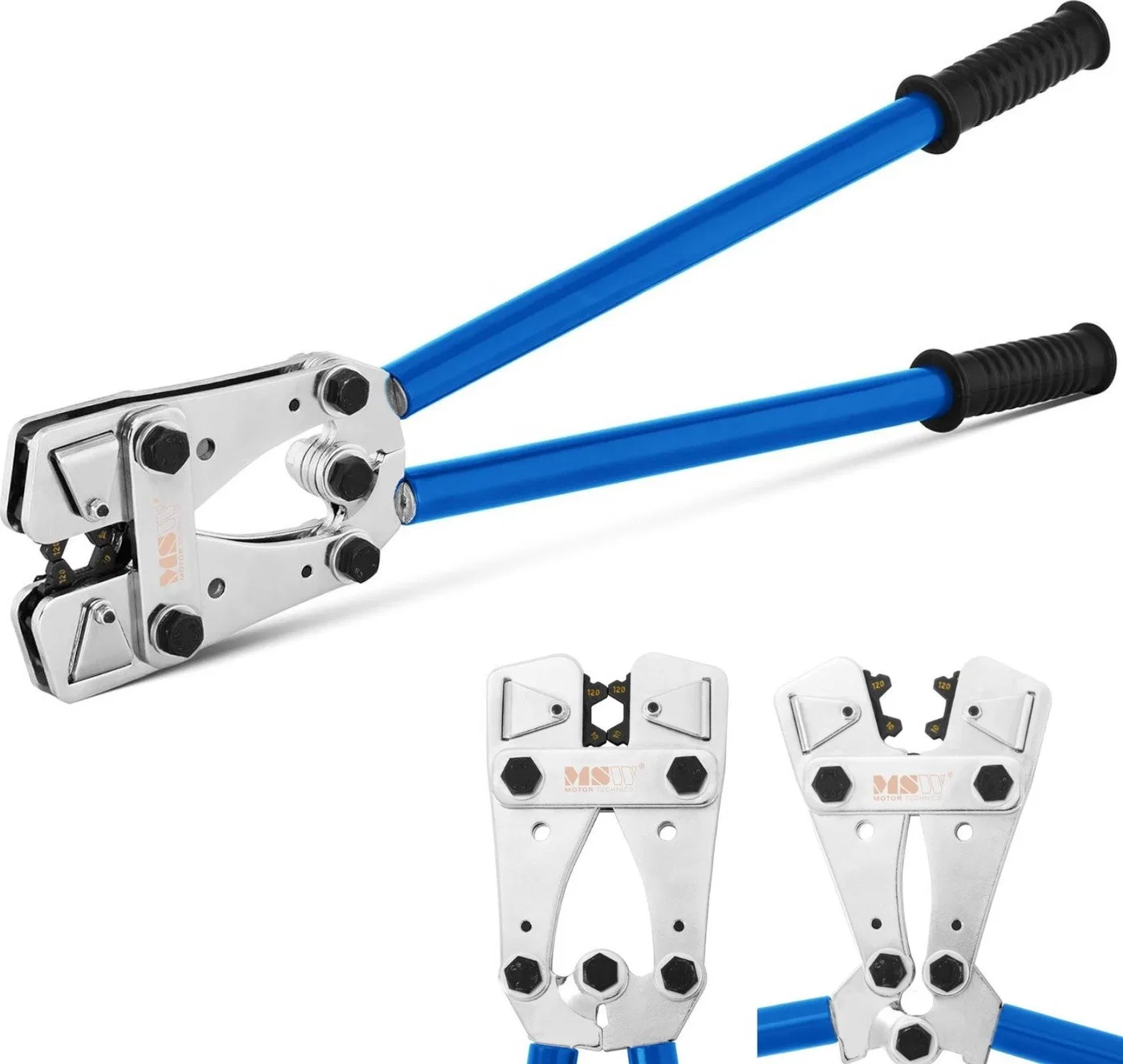 MSW Kabelpresszange für Aderendhülsen 6–120 mm² Kabelpresszange für Aderendhülsen 6–120 mm²